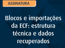 Blocos e importações da ECF estrutura técnica e dados recuperados
