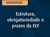Estrutura, obrigatoriedade e prazos da ECF